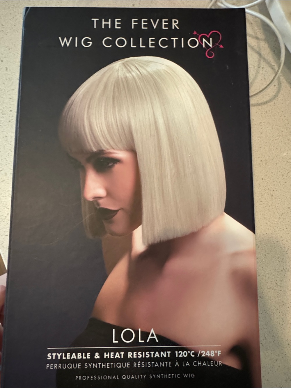 "Lola" - Platinum Blonde Synthetic Wig